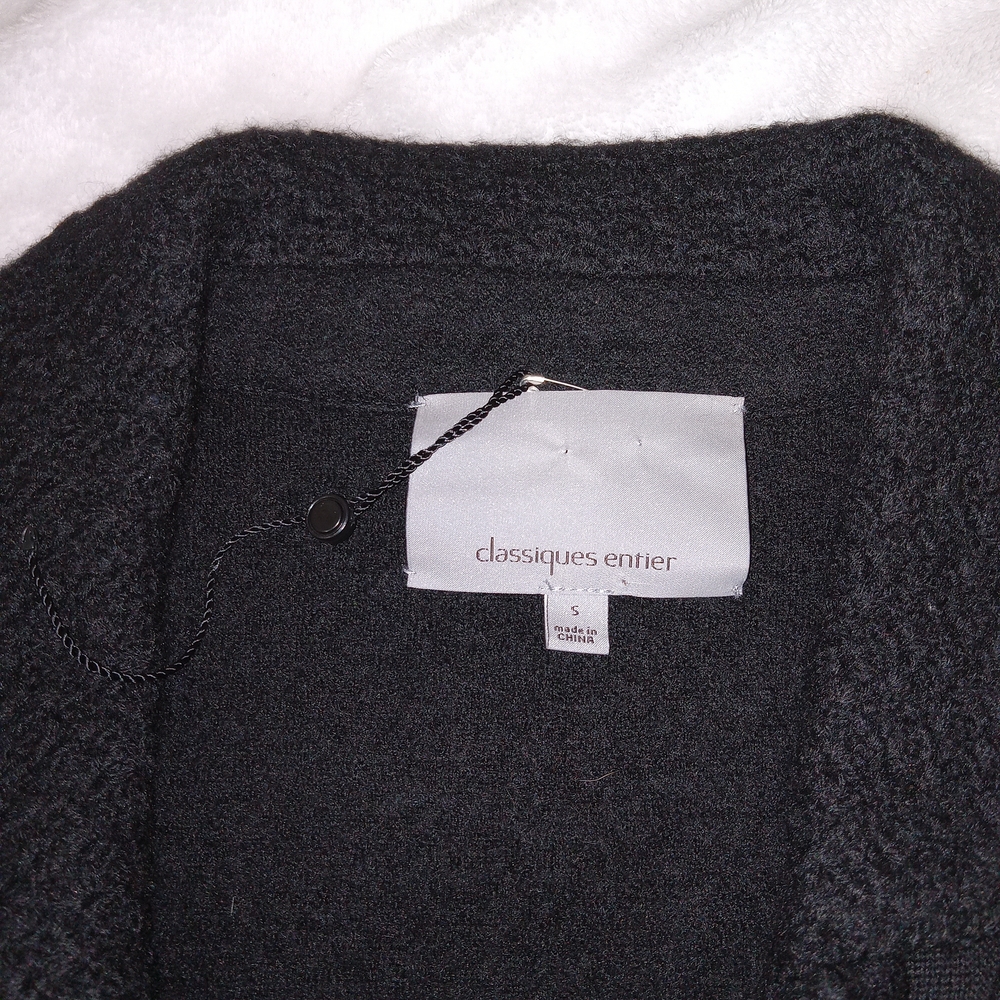 VTG Classiques Entier Boiled  Wool Jacket/ Blazer 3/4 Sleeve Career Office Sz S - Picture 12 of 15